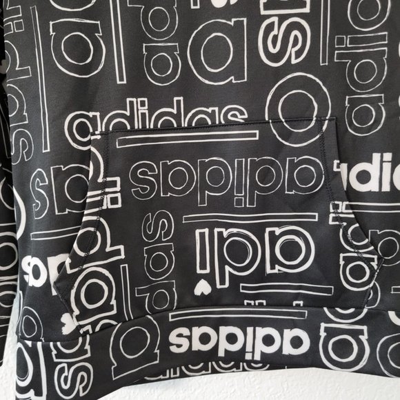 Adidas Boys Hoodie size Large (14) Thumbhole NWT - Picture 3 of 7